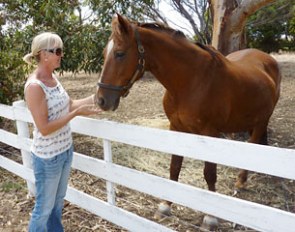 Mary Hanna with her 27-year old retired Mosaic at home (January 2010)