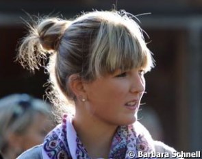 Former pony rider Florine Kienbaum watching the pony tests