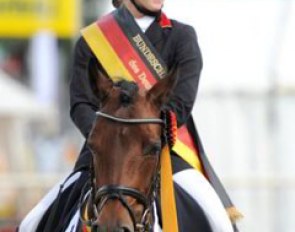 Wibke Hartmann-Stommel overjoyed with her victory aboard pony Vodka Absolut