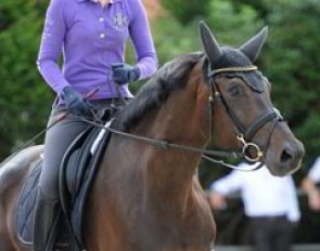 Fabienne Lutkemeier on her youngster Sole Mio