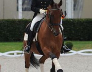 Ann Kristin Dornbracht and Gryffindor (by Giorgione S) finished fifth in the Young Riders division