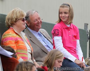 Antoinette te Riele's grandfather Adri Gordijn (owner of Stable de Ijzeren Man) with his wife and Antoinette's younger sister