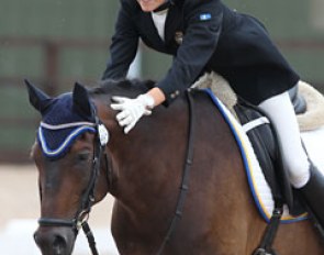 Danish born but riding for Sweden, Amalie Egholm Hebsgaard on Extrem (by Robin)