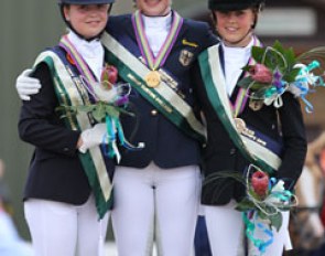 The Individual Test Podium: Antoinette te Riele, Jessica Krieg, Lena Charlotte Walterscheidt :: Photo © Astrid Appels