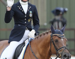 Swedish Marina Mattsson ends her pony career with a 68.550% earning freestyle ride on B Capriole