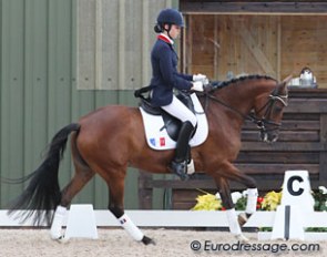 Celine Miereanu and Oualidaluna at the 2010 European Pony Championships :: Photo © Astrid Appels