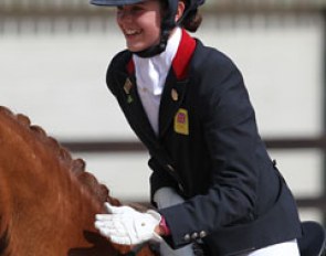 Erin Williams happy about her ride on Danny Boy B. She was the best performing Brit