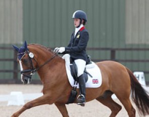 British Erin Williams and Danny Boy B slotted in 13th in the Kur at the 2010 European Pony Championships :: Photo © Astrid Appels