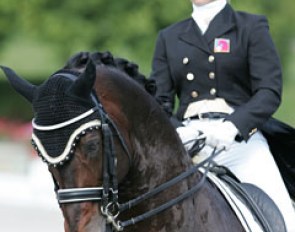 Simona Aeberhard and Riccione at the 2010 European Young Riders Championships :: Photo © Astrid Appels