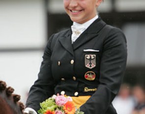 Charlott Maria Schürmann has the cutest smile. She was overjoyed with her first place in the team test.