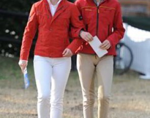 Cousins Antoinette te Riele (European Pony Champion) and Sanneke Rothenberger (young rider team gold and double silver medallist)