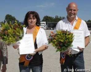 Jacqueline van Anholt and Frank van de Valk, 2010 KWPN Breeders of the Year :: Photo © Dirk Caremans