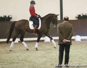 Jonny Hilberath working with Elise Kettner on her youngster