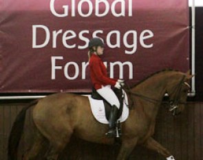 Michelle van Lanen and Urchin were the guinea pig for the flex chair demonstration