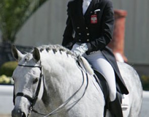 Katarzyna Milczarek finished second: all smiles