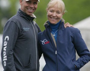 Steffen Peters and U.S. Dressage Technical Advisor Anne Gribbons at the 2010 CDI Kentucky Cup :: Photo © www.phelpsphotos.com