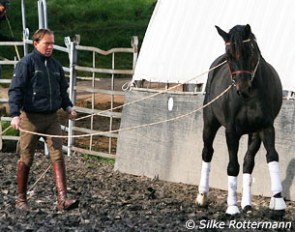 Stefan prefers working on the long reins