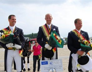 The 2010 Belgian Grand Prix Championship podium: Stefan van Ingelgem, Jeroen Devroe, Philippe Jorissen :: Photo courtesy vlp.be