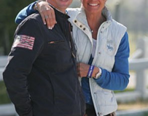 Belgian youth rider trainers Jeroen Devroe and Carmen de Bondt