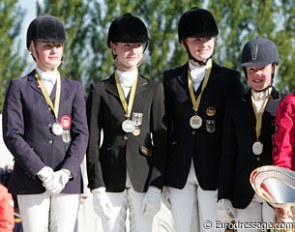 The German pony team wins gold in the nations' cup at the CDIO-P Moorsele :: Photo © Astrid Appels