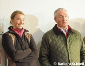 Fabienne Lütkemeier & Klaus Balkenhol watching a ride