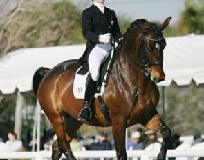 Belinda Trussell and Anton at the 2010 Palm Beach Dressage Derby :: Photo © Mary Phelps