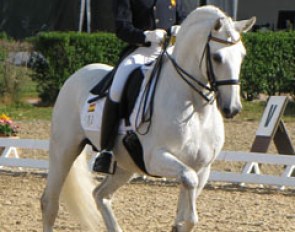 Castilla Ruiz and Jade de Mv at the 2010 CDIO Saumur