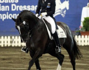 Kate Taylor-Wheat and World Star at the 2010 Australian Dressage Championships :: Photo © Peter Stoop