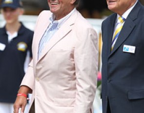 Austrian transport company owner Herbert Jerich sponsored a class at the 2010 World Young Horse Championships :: Photo © Astrid Appels