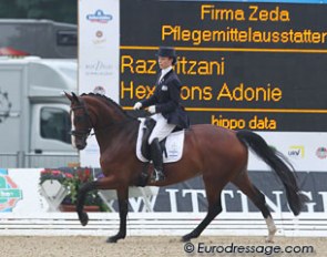 These are the second World Young Horse Championships for Israeli Raz Nitzani, who trains in The Netherlands. With Hexagons Adonie (by Rubiquil x Partout) ranked 27th with 6.58