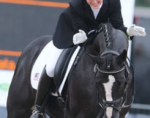 Emily Wagner and Wakeup at the 2010 World Young Horse Championships in Verden, Germany :: Photo © Astrid Appels