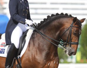 Hayley Beresford and Relampago do Retiro at the 2010 World Equestrian Games :: Photo © Astrid Appels