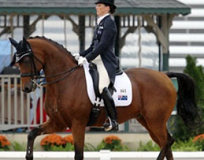 Lyndal Oatley and Potifar at the 2010 World Equestrian Games :: Photo © Astrid Appels