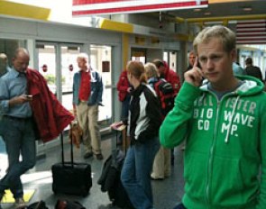 Matthias Alexander Rath and the German team in the airport for the flight to WEG