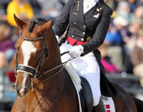 Anne van Olst, wife of KWPN stallion owner Gert-Jan van Olst, at the 2010 World Equestrian Games :: Photo © Astrid Appels