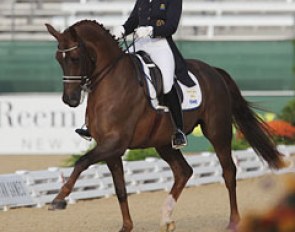 Tinne Vilhelmson and Favourit at the 2010 World Equestrian Games :: Photo © Astrid Appels
