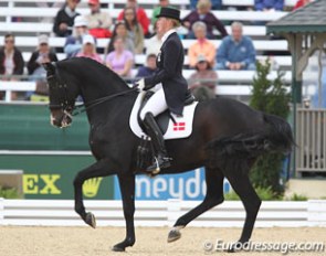 A tiny trot but a HUGE piaffe and passage. Nathalie Zu Saeyn-Wittgenstein's Digby made it all the way to the Grand Prix Kur! They even exceeded the expectations and finished 7th in the freestyle