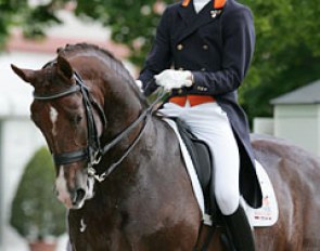 Hans Peter Minderhoud and Tango finish second in the Wiesbaden Grand Prix