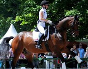 Belinda Trussell was the only Grand Prix rider wearing a helmet. Thank you for being a TRUE example to young children and fans who come to watch the sport in Wiesbaden