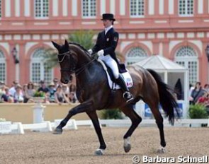 Belinda Trussell on Anton at the 2010 CDI Wiesbaden :: Photo © Barbara Schnell