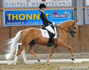 Sanneke Rothenberger on the 5-year old Dynasty (by Deinhard B) in 2009
