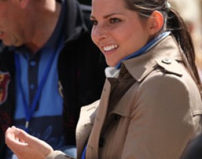Franziska Eisenmann rooting for Matthias at the 2011 CDIO Aachen :: Photo © Astrid Appels