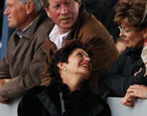 Dutch Grand Prix rider Jeannette Haazen and her husband Chris are visiting Aachen as spectators