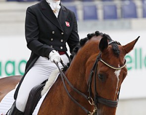 Helene Melsen and her Danish warmblood gelding Akeem (by Lobster) :: Photo © Astrid Appels