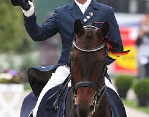 Steffen Peters and Weltino's Magic win the 2011 Aachen Prix St Georges :: Photo © Astrid Appels
