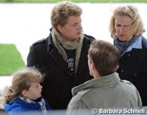 Matthias stepsister Marie Linsenhoff, his brother Niklas Rath and mom Melita Huck were also in Aachen