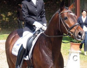 Isabel Bache and Fairytale wrap up their ride at the 2011 CDN Bargstedt