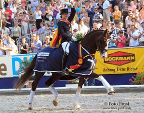 Anna Sophie Fiebelkorn and Benicio win the 2011 Bundeschampionate :: Photo © Tammo Ernst