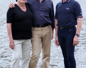 Mariette Withages, Hamoud Fouad and Michele Toldo at the dressage seminar in Caselle, Italy