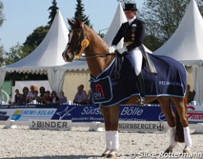 Ulla Salzgeber and Herzruf's Erbe were on top at the 2011 CDI Donaueschingen :: Photo © Silke Rottermann